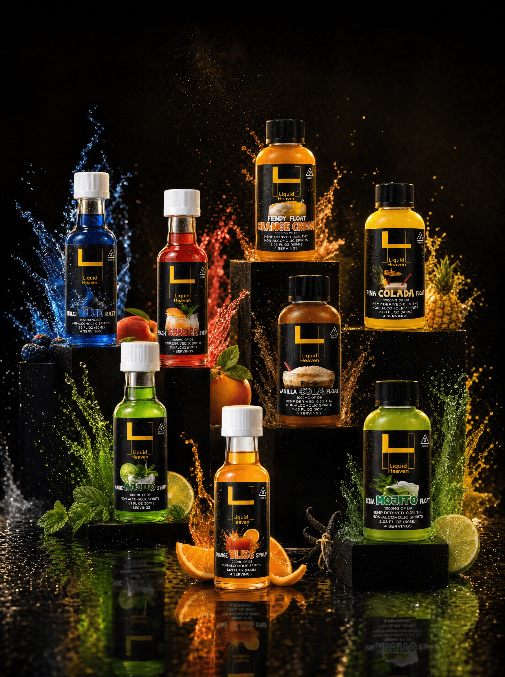 Liquid Heaven Delta 8 and Delta 9 infused mixers