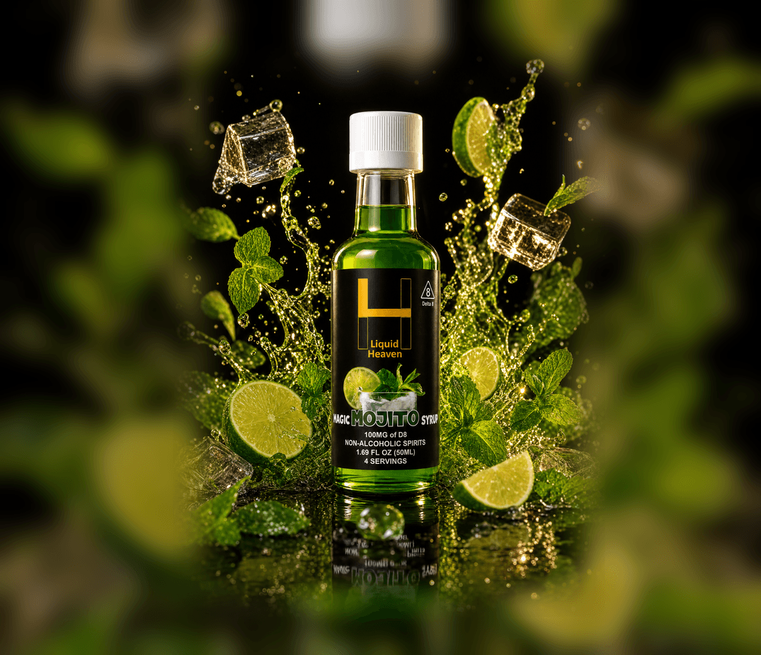 MAGIC MOJITO — Liquid Heaven Delta 8 syrup 50ML, 100MG THC bottle