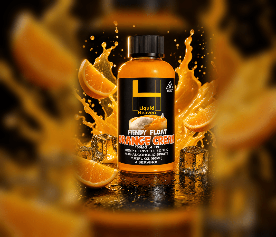 ORANGE CREAM — Liquid Heaven Delta 9 float 60ML, 100MG THC bottle
