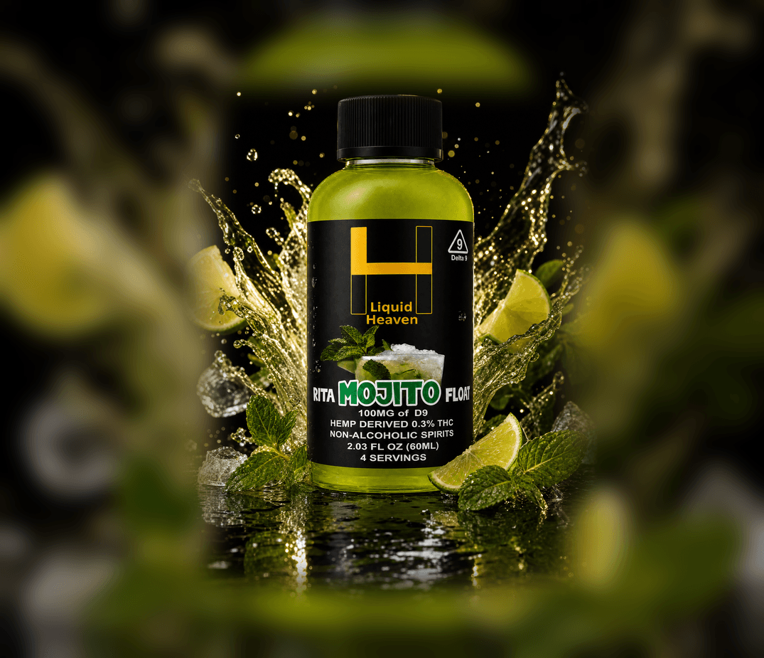 RITA MOJITO — Liquid Heaven Delta 9 float 60ML, 100MG THC bottle