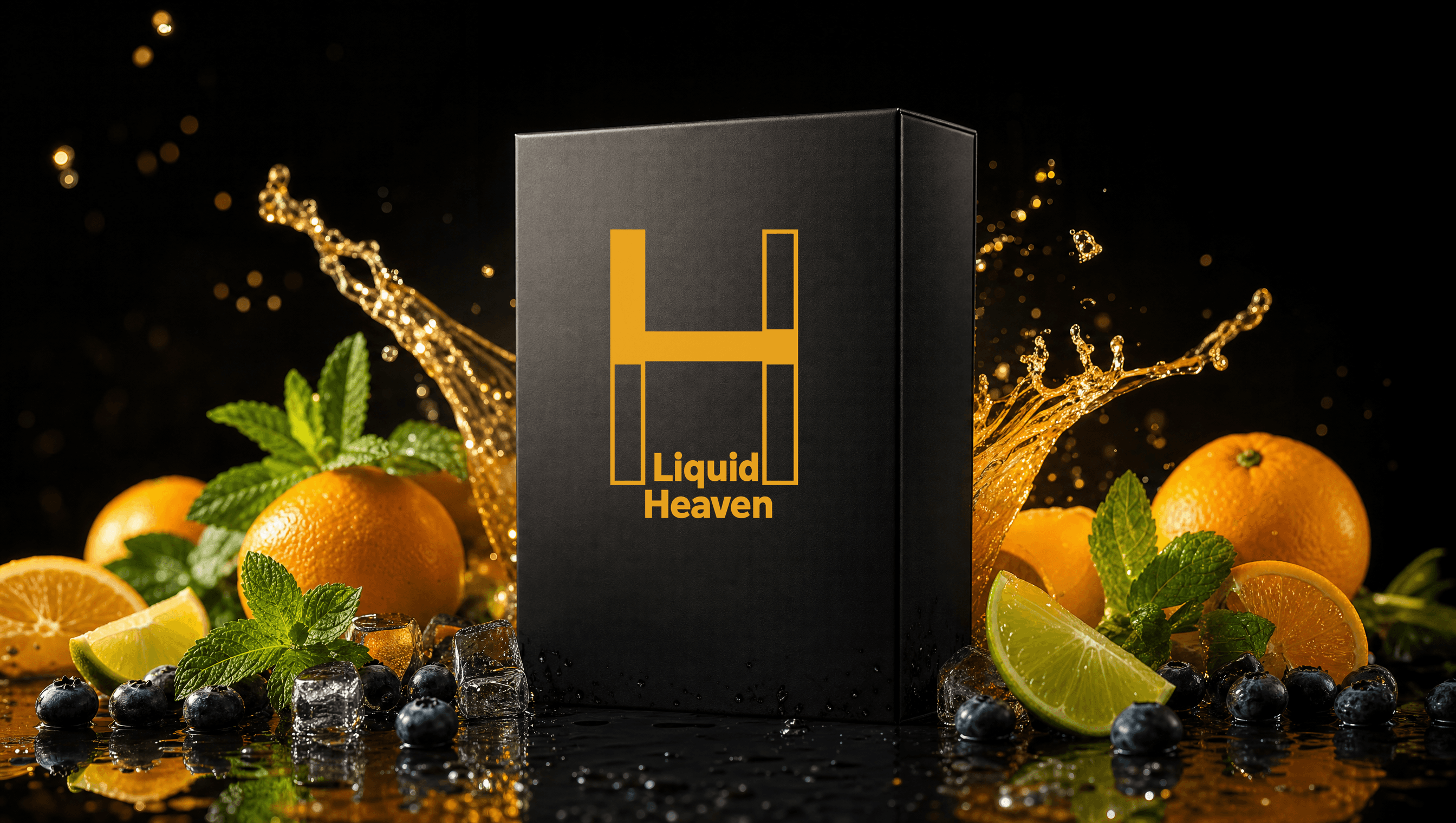 Liquid Heaven gift box with the full flavor lineup