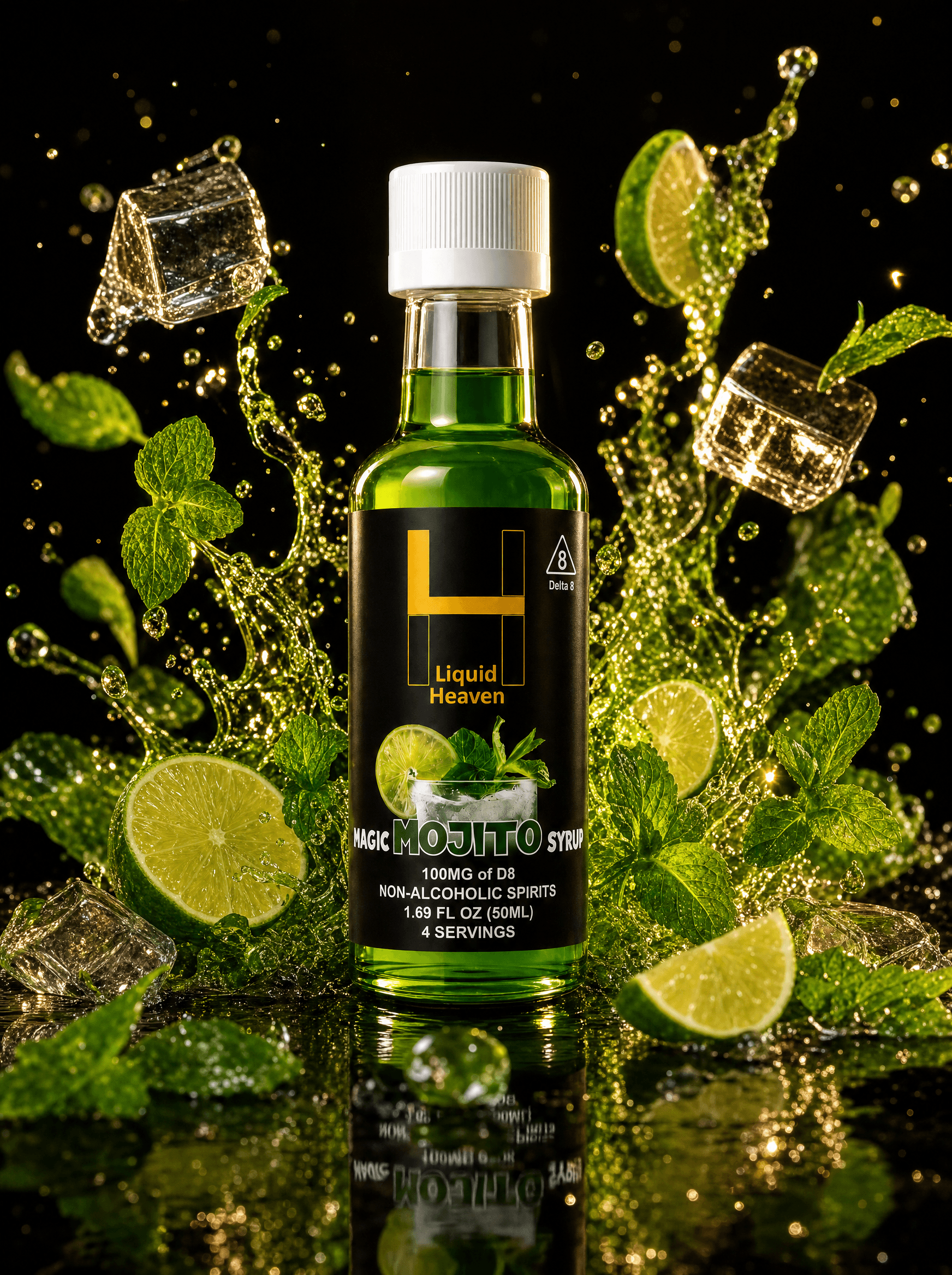 MAGIC MOJITO flavor splash render