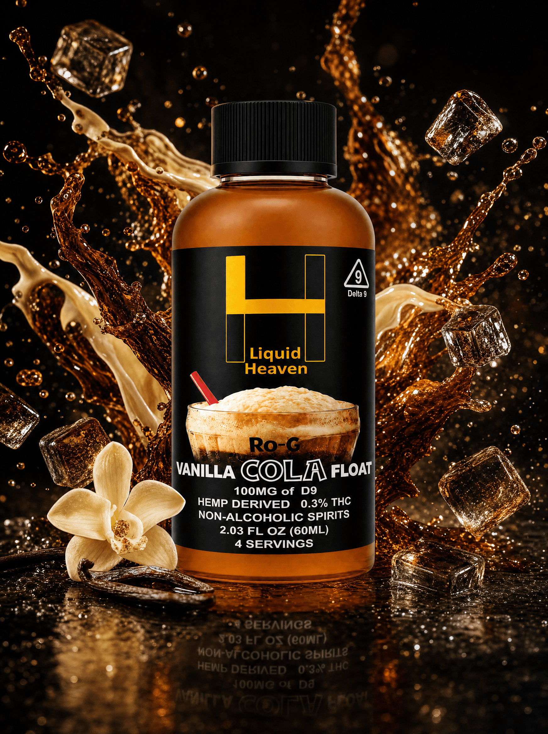 VANILLA COLA flavor splash render