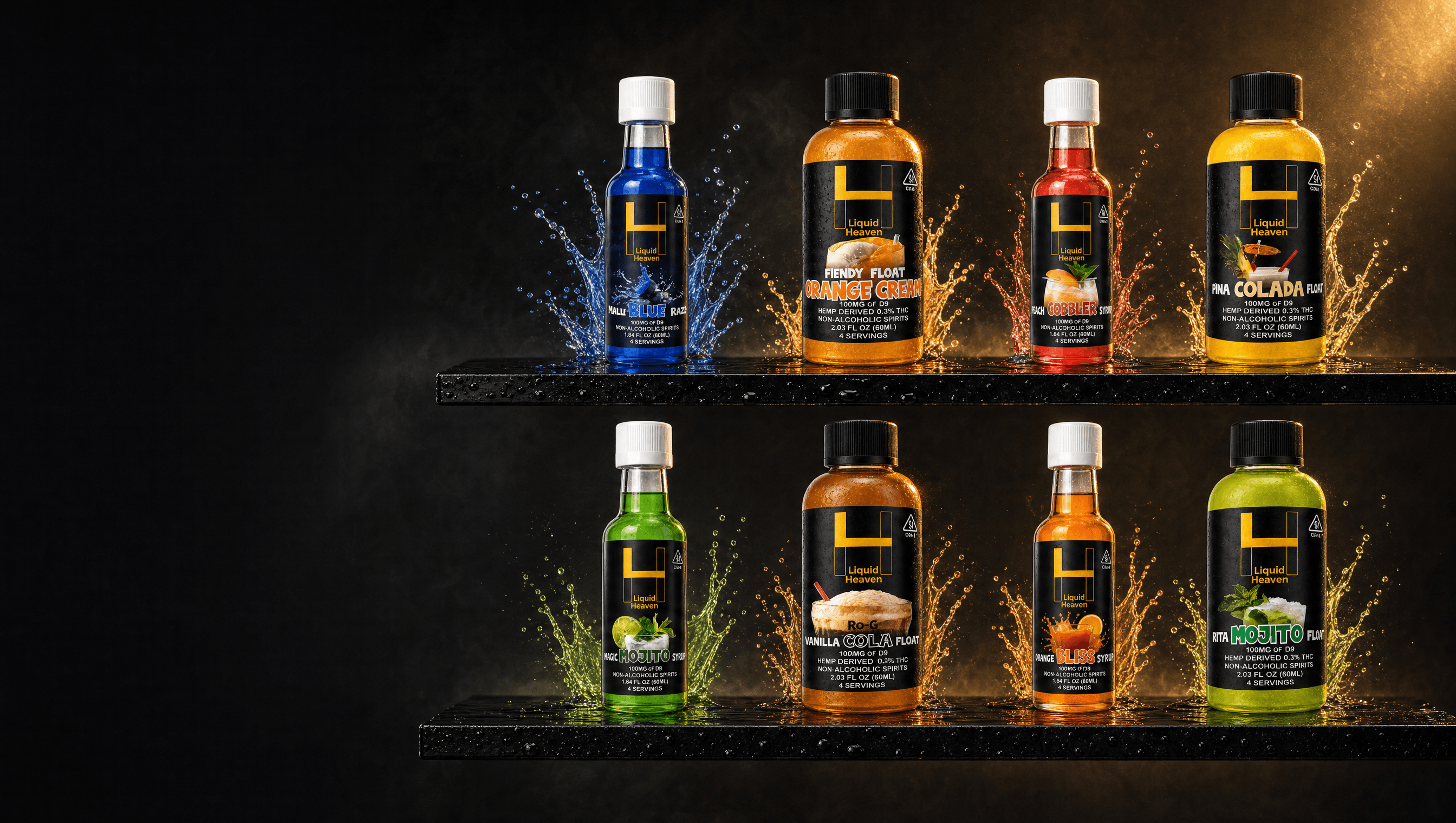 Liquid Heaven bottle lineup