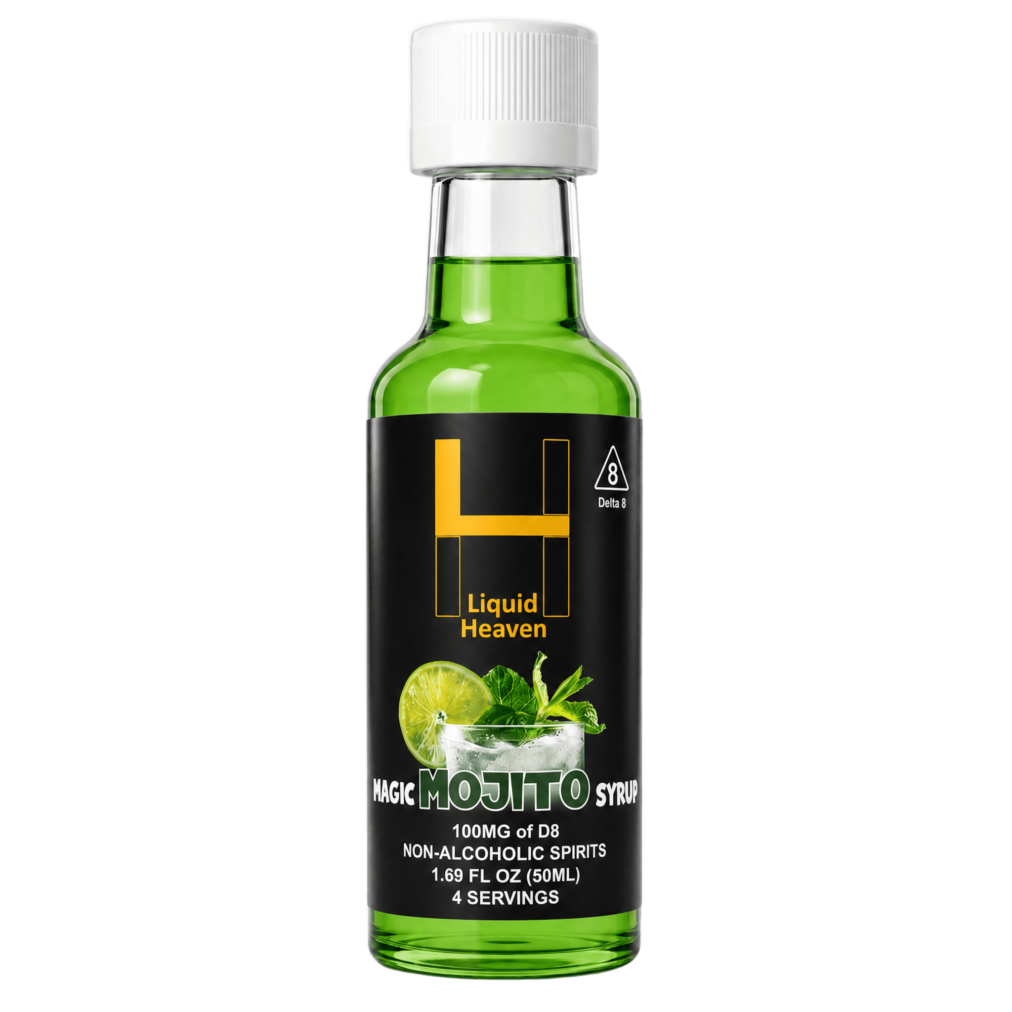 MAGIC MOJITO — Liquid Heaven Delta 8 syrup 50ML, 100MG THC bottle