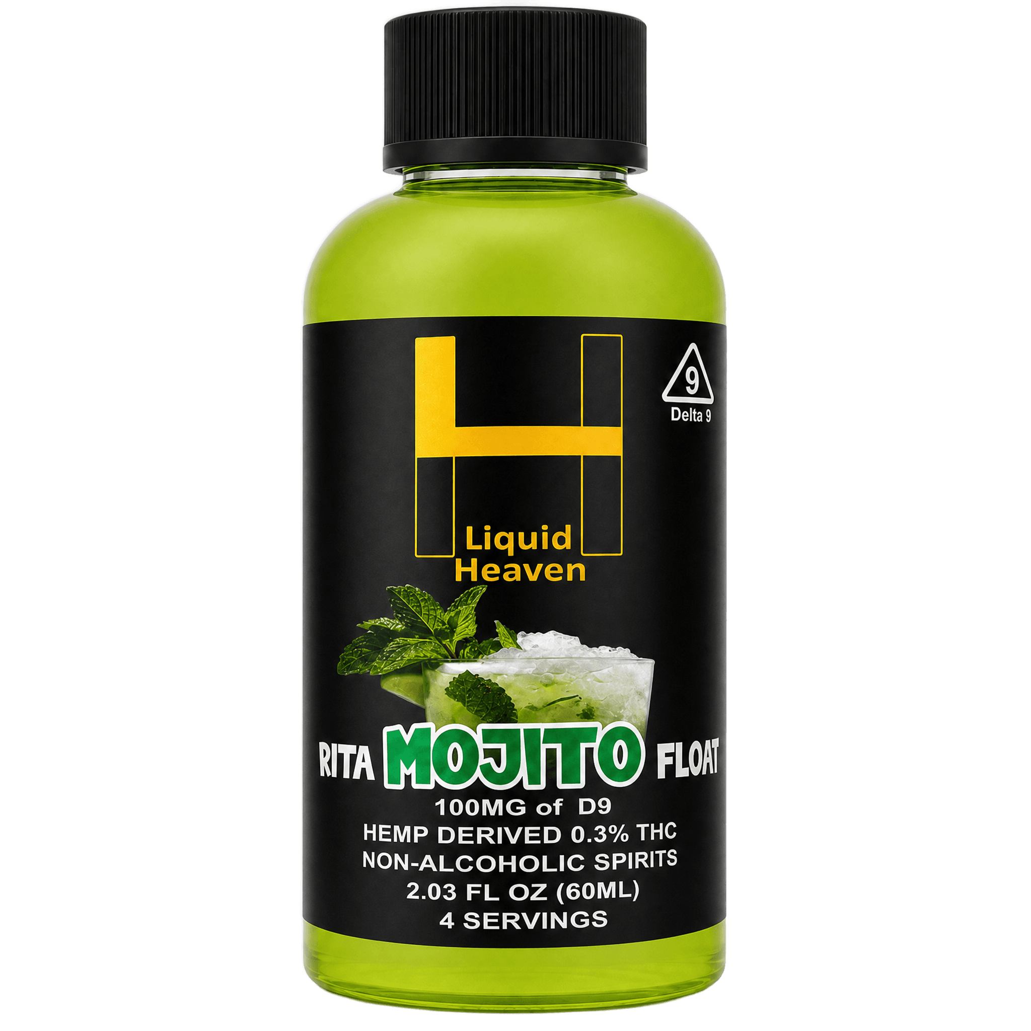 RITA MOJITO — Liquid Heaven Delta 9 float 60ML, 100MG THC bottle
