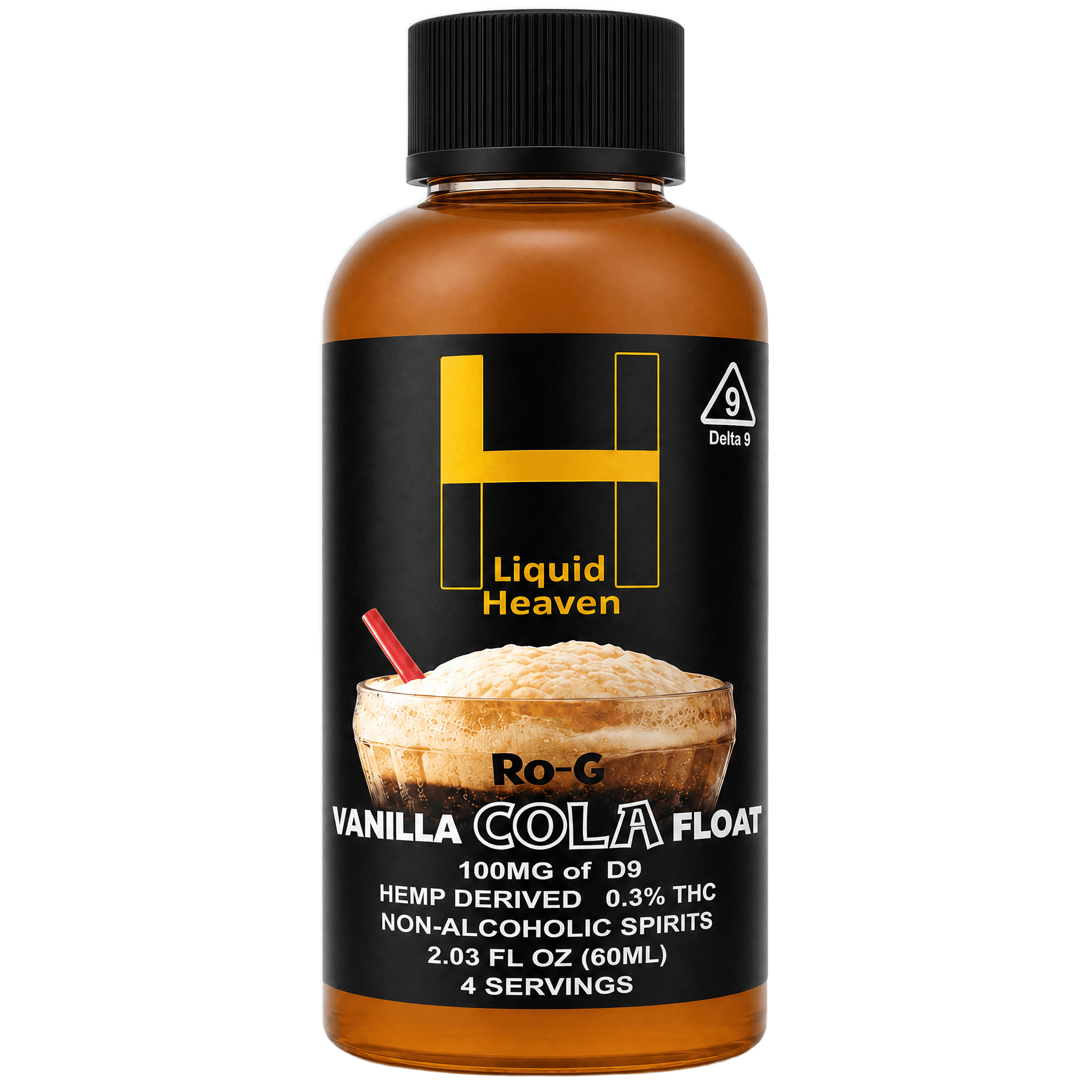 VANILLA COLA — Liquid Heaven Delta 9 float 60ML, 100MG THC bottle