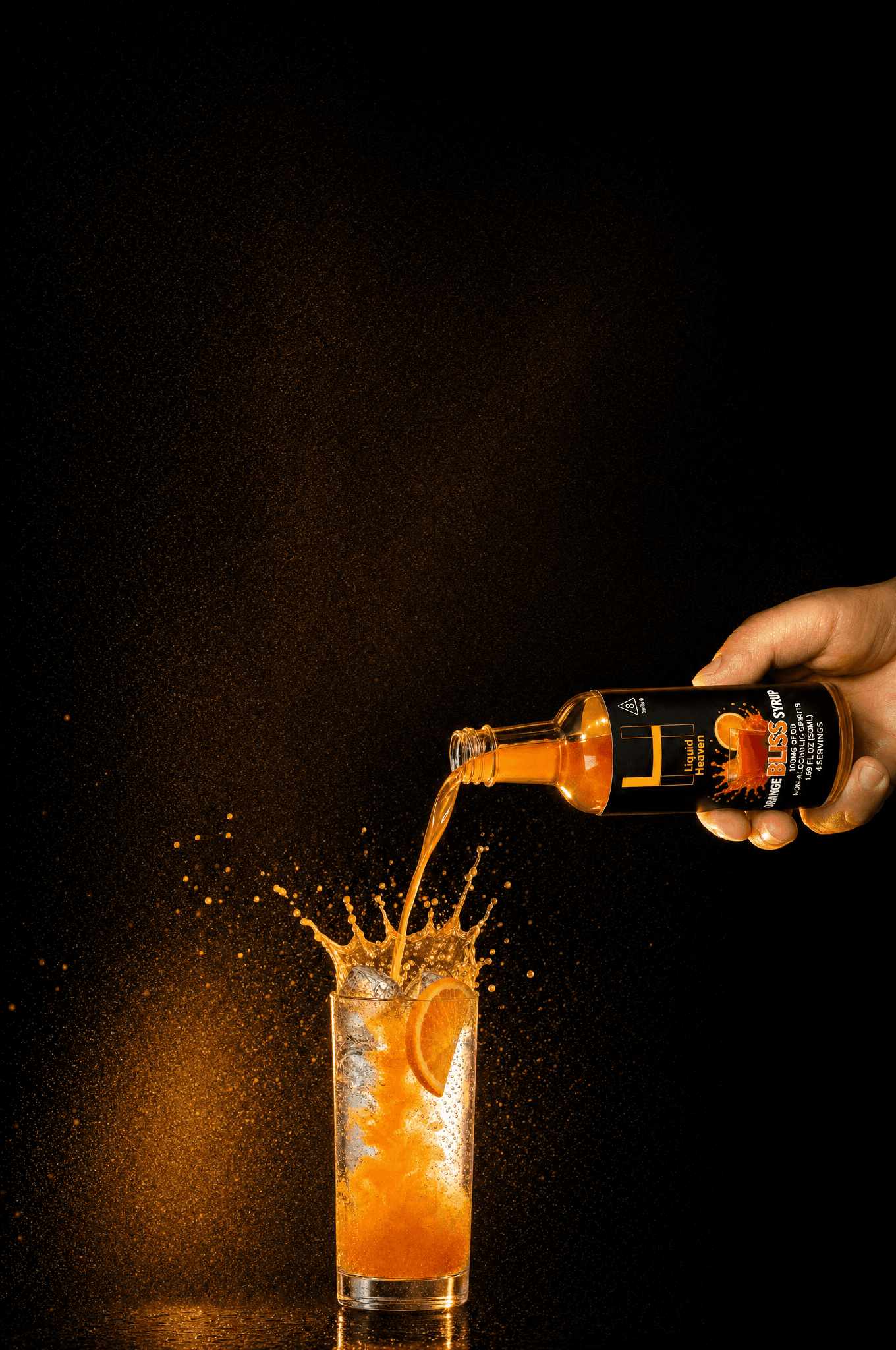 Pouring a Liquid Heaven mixer